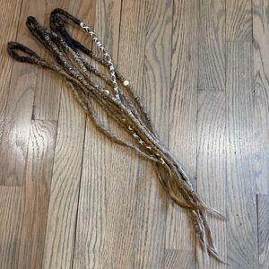 NWOT Five Double Ended Braided Synthetic Dread Extensions - 20”